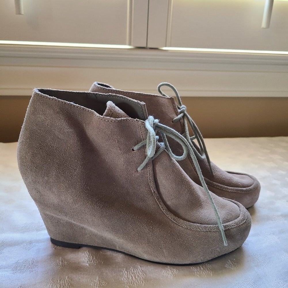 DV by Dolce Vita Suede Wedge Booties with tie